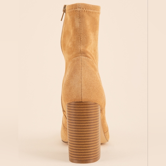 NIB Madden Girl Ranger Sock Bootie Cognac Size 7 - Picture 4 of 5